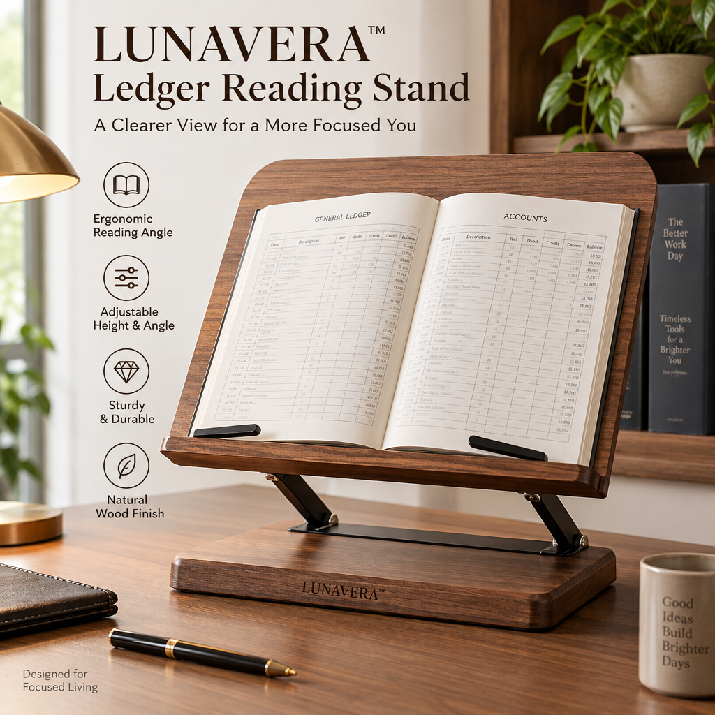 LUNAVERA™ Ledger Reading Stand