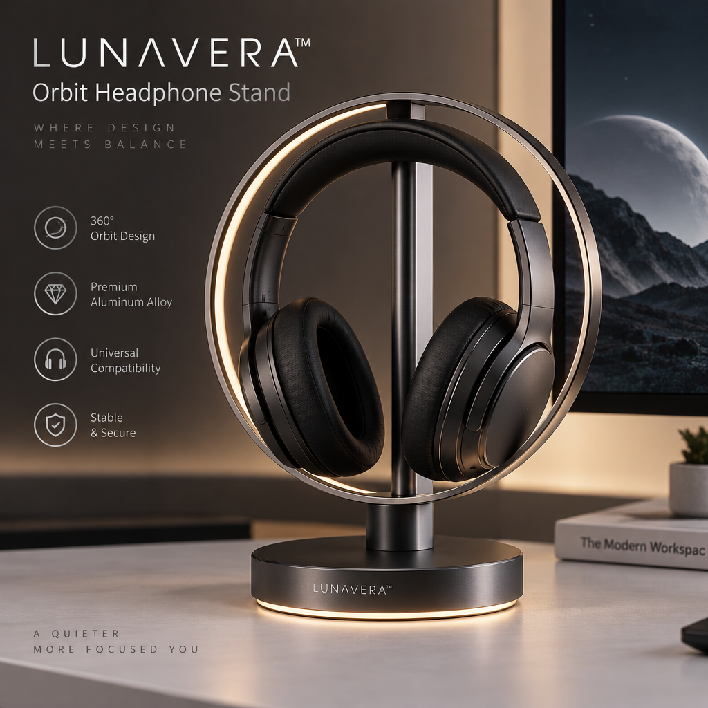 LUNAVERA™ Orbit Headphone Stand