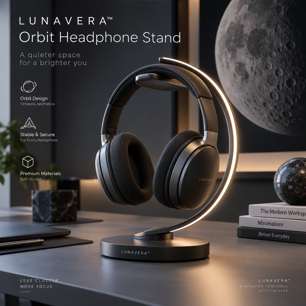 LUNAVERA™ Orbit Headphone Stand