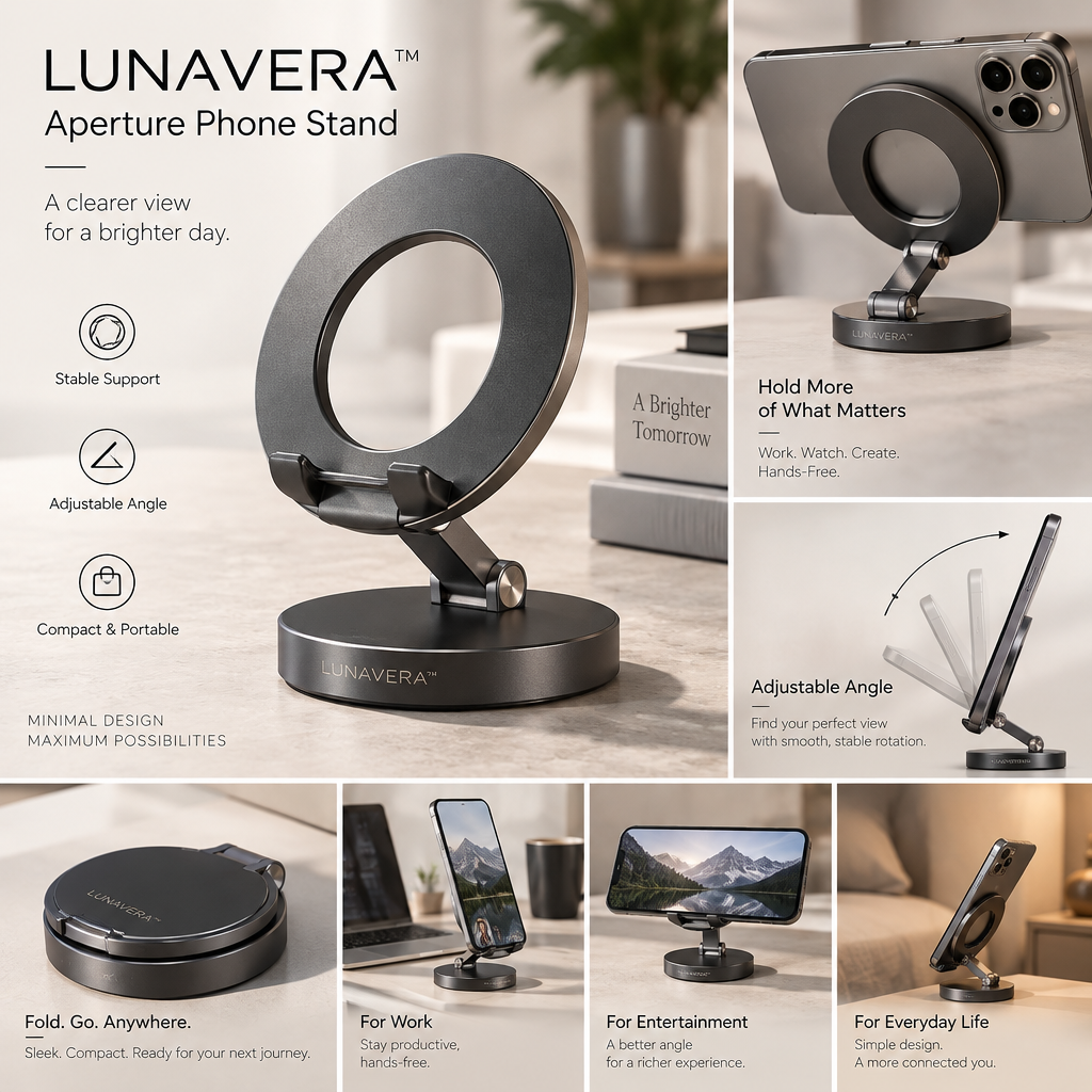 LUNAVERA™ Aperture Phone Stand
