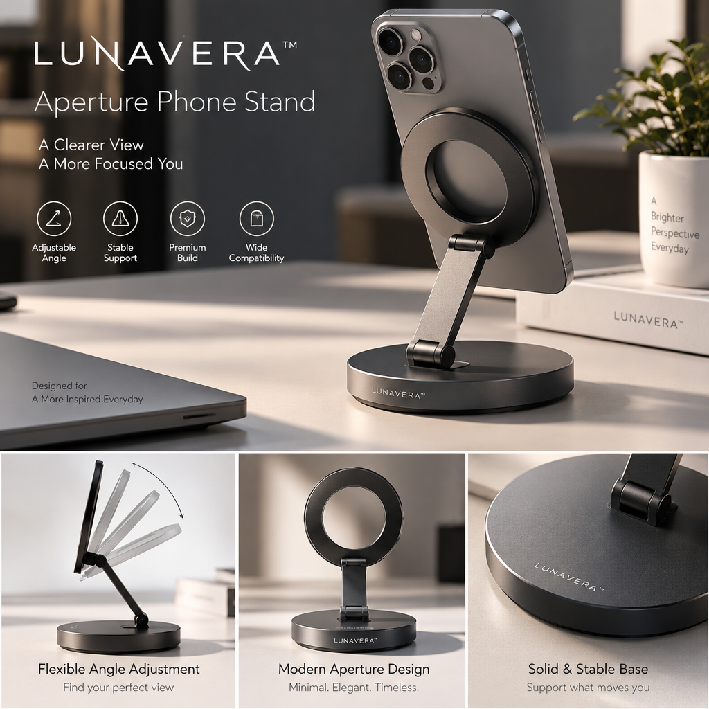 LUNAVERA™ Aperture Phone Stand