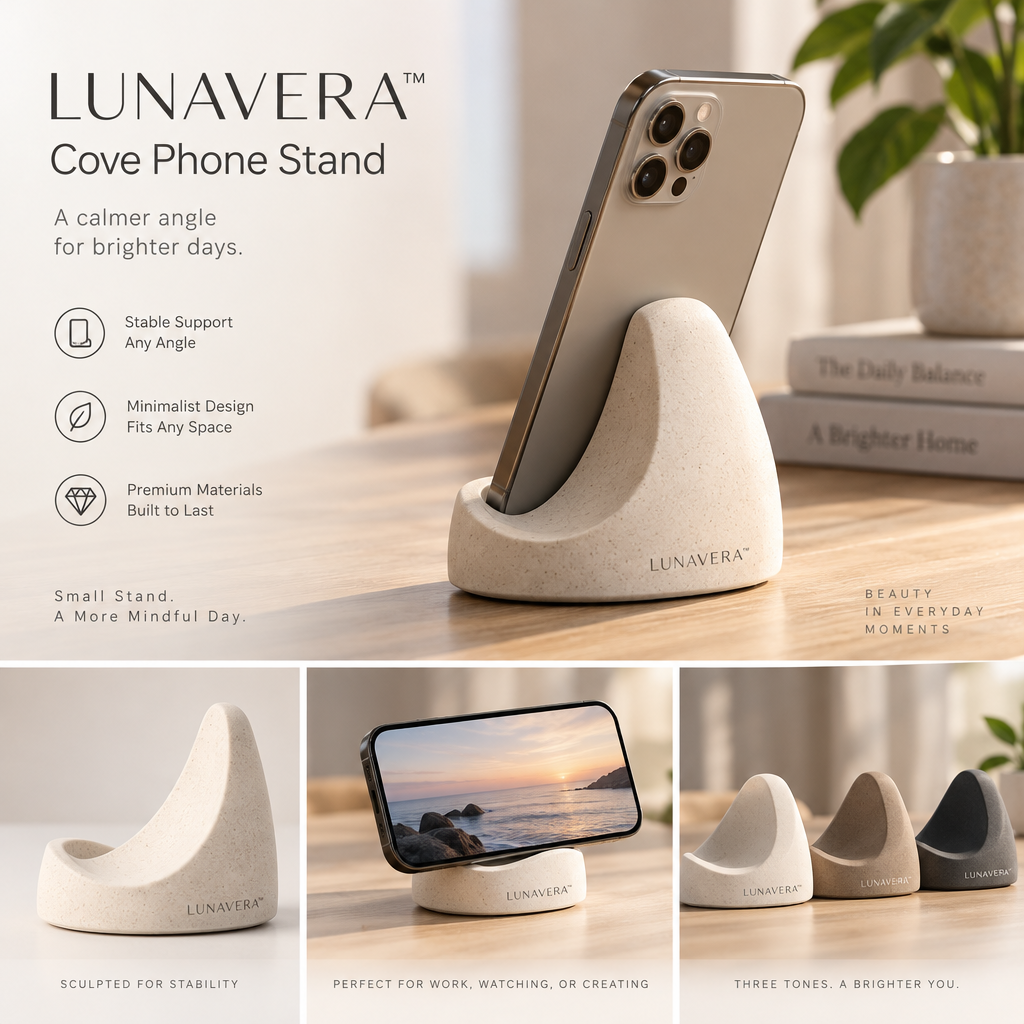 LUNAVERA™ Cove Phone Stand
