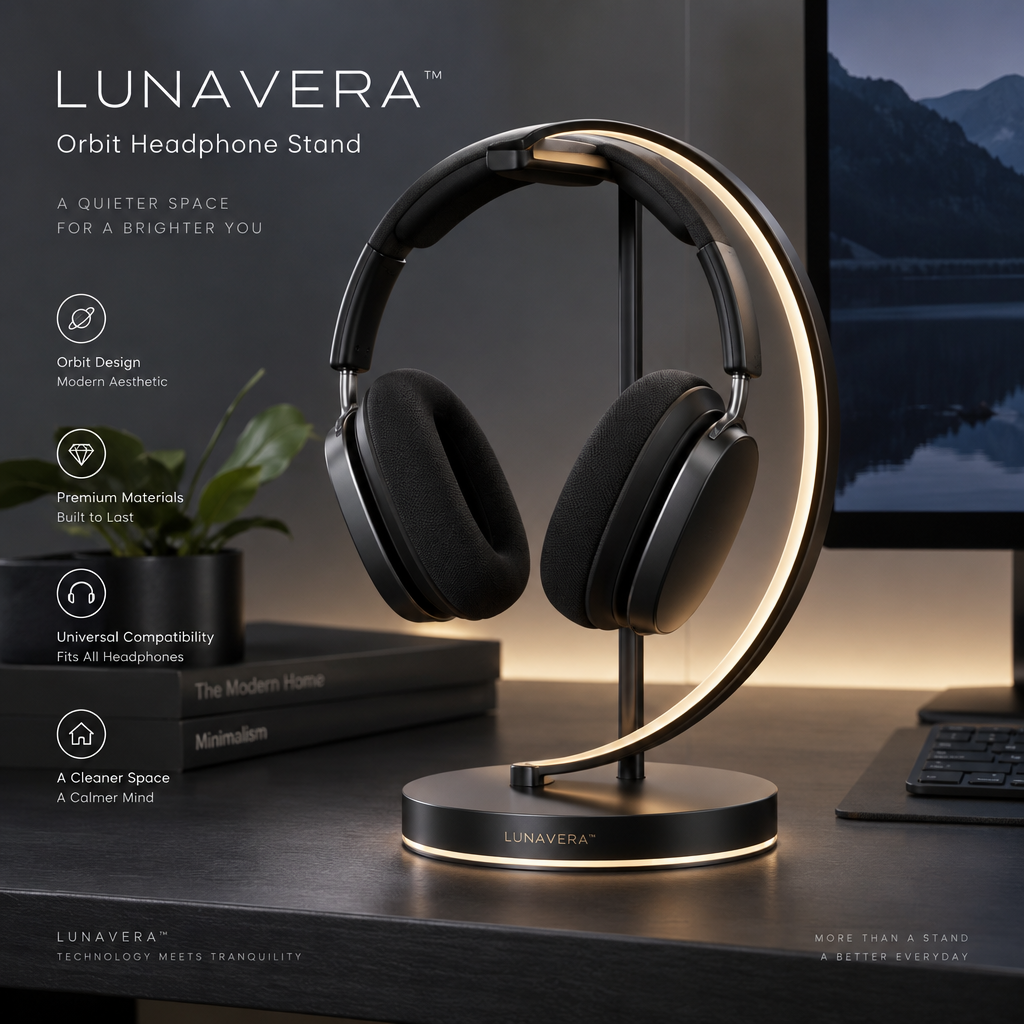 LUNAVERA™ Orbit Headphone Stand