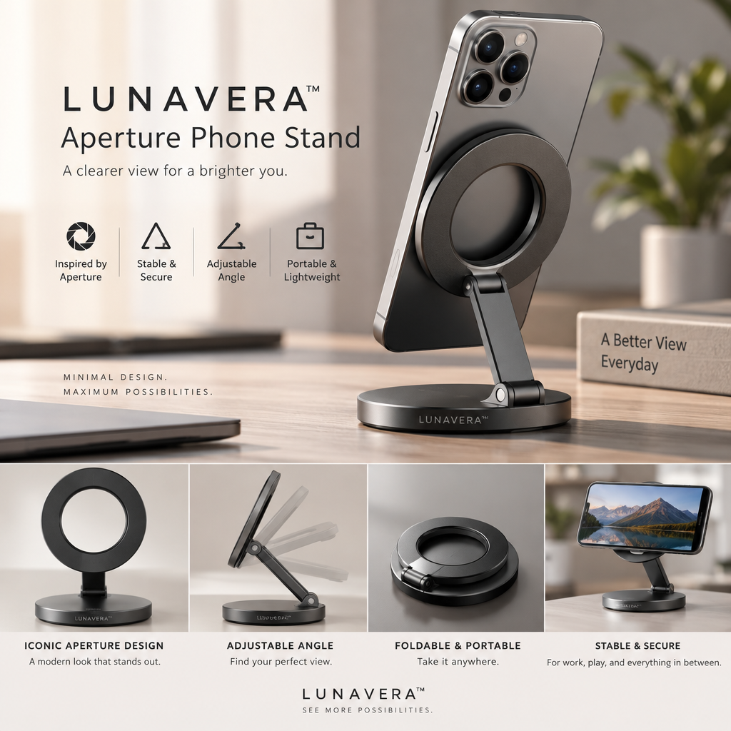 LUNAVERA™ Aperture Phone Stand