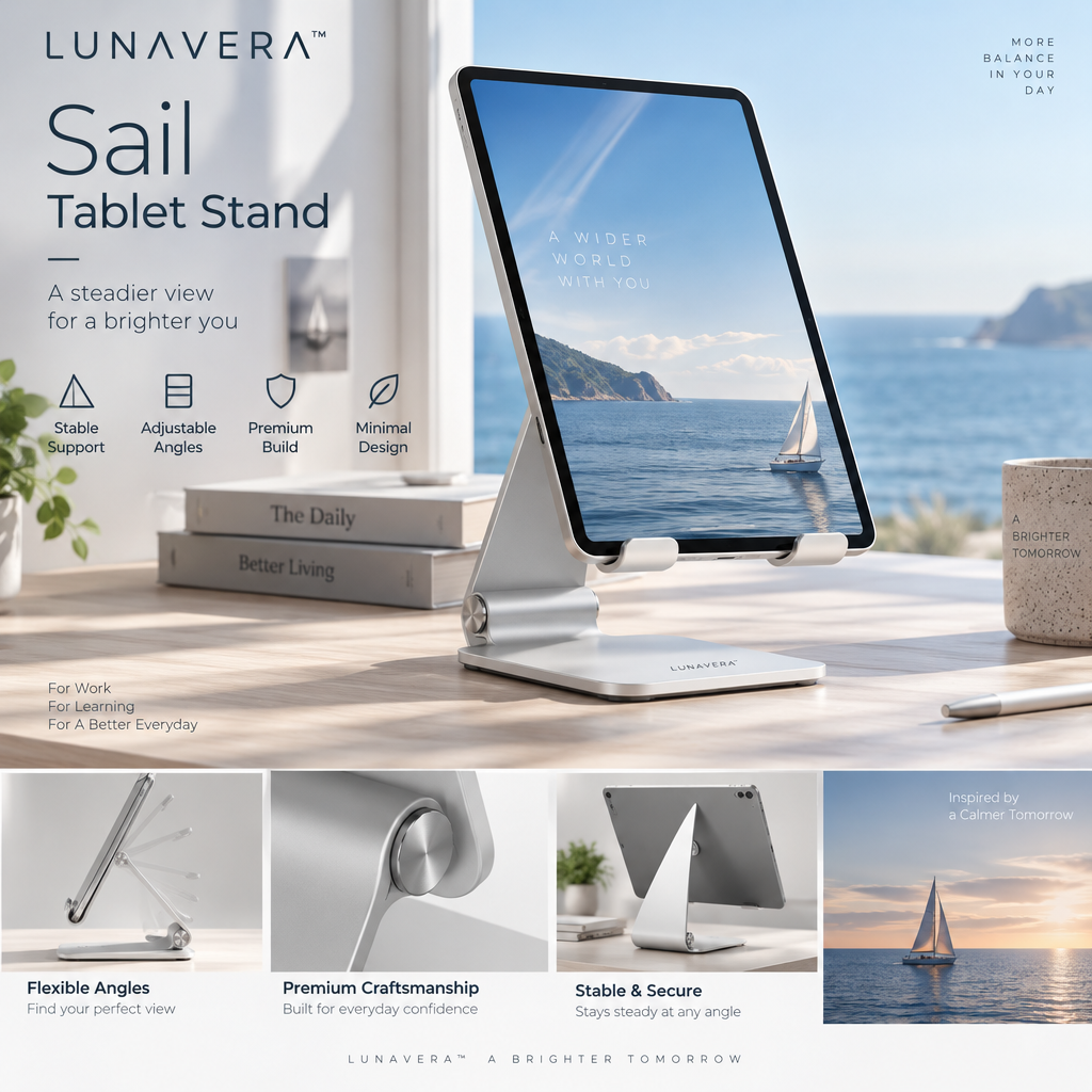 LUNAVERA™ Sail Tablet Stand