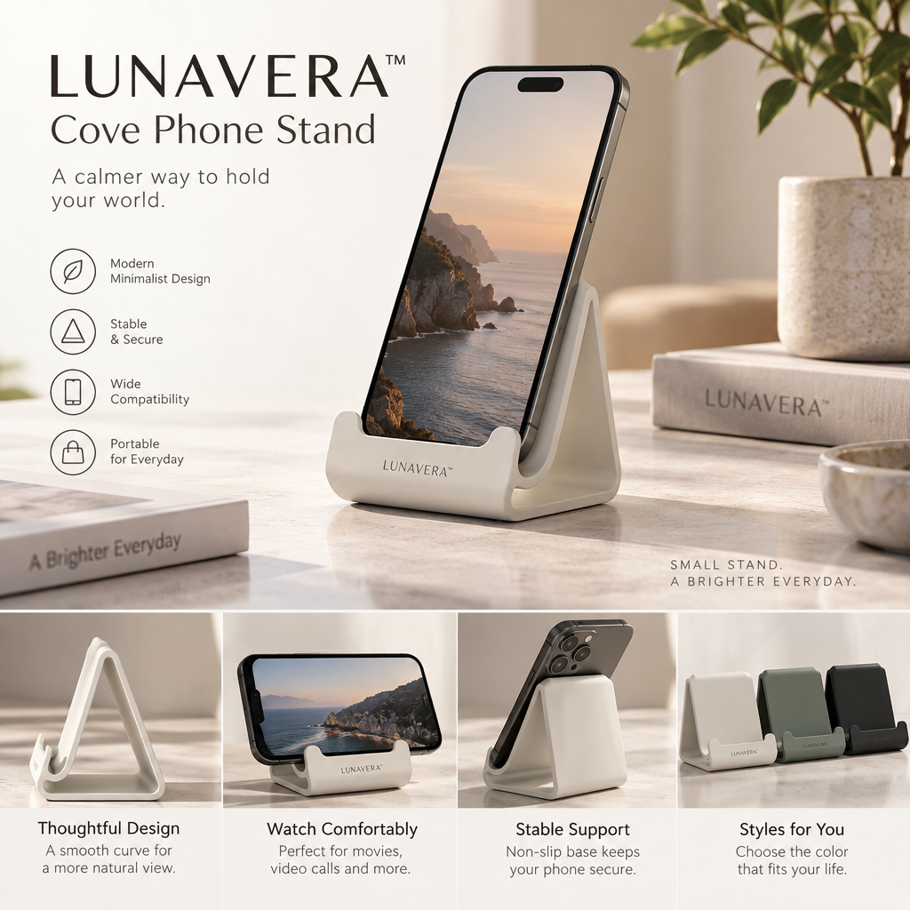 LUNAVERA™ Cove Phone Stand