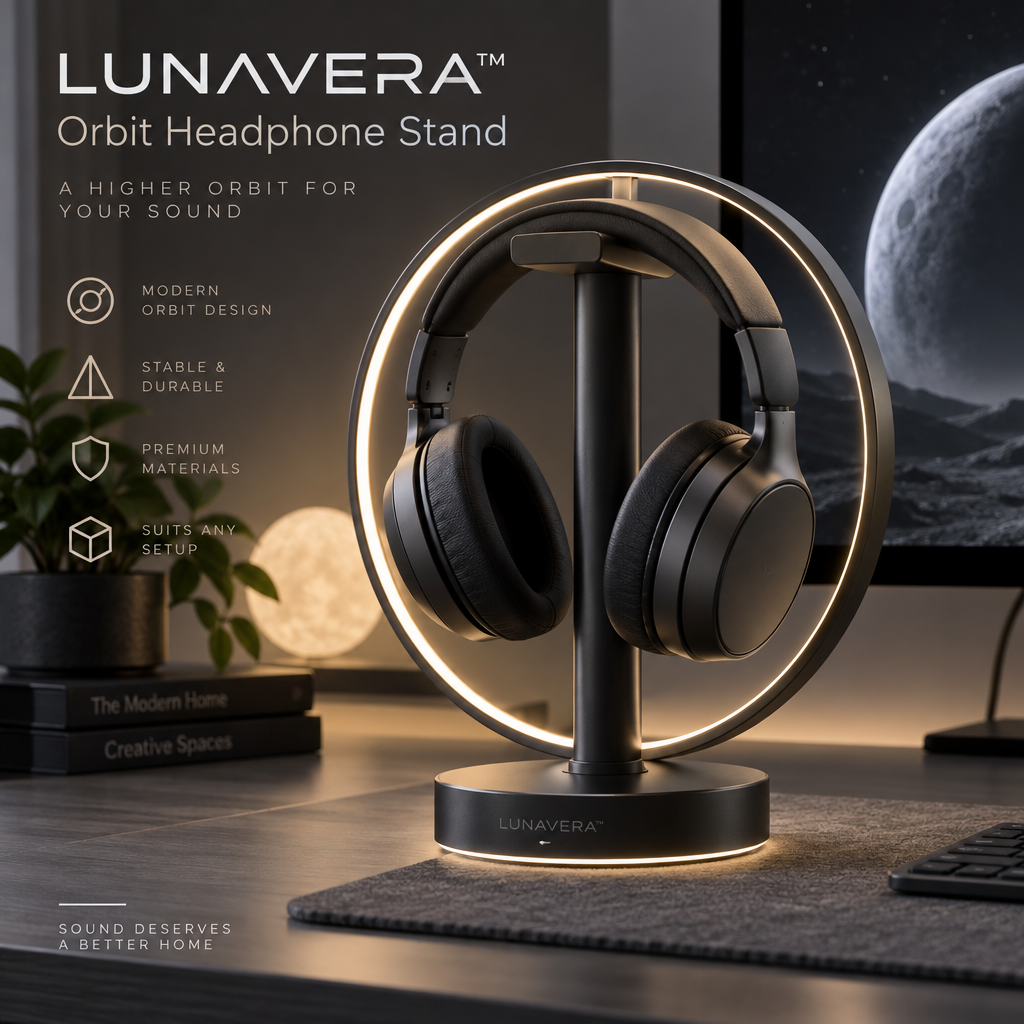LUNAVERA™ Orbit Headphone Stand