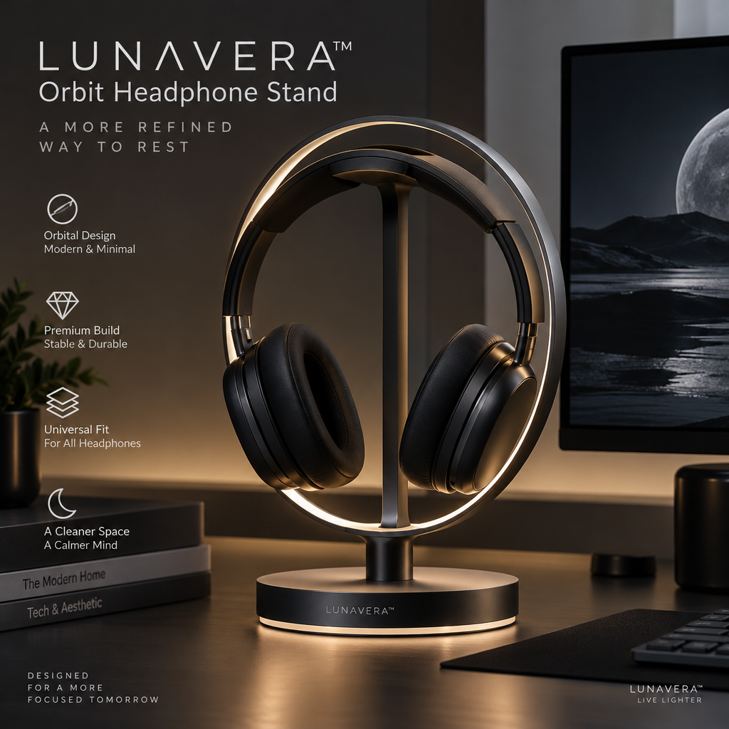 LUNAVERA™ Orbit Headphone Stand